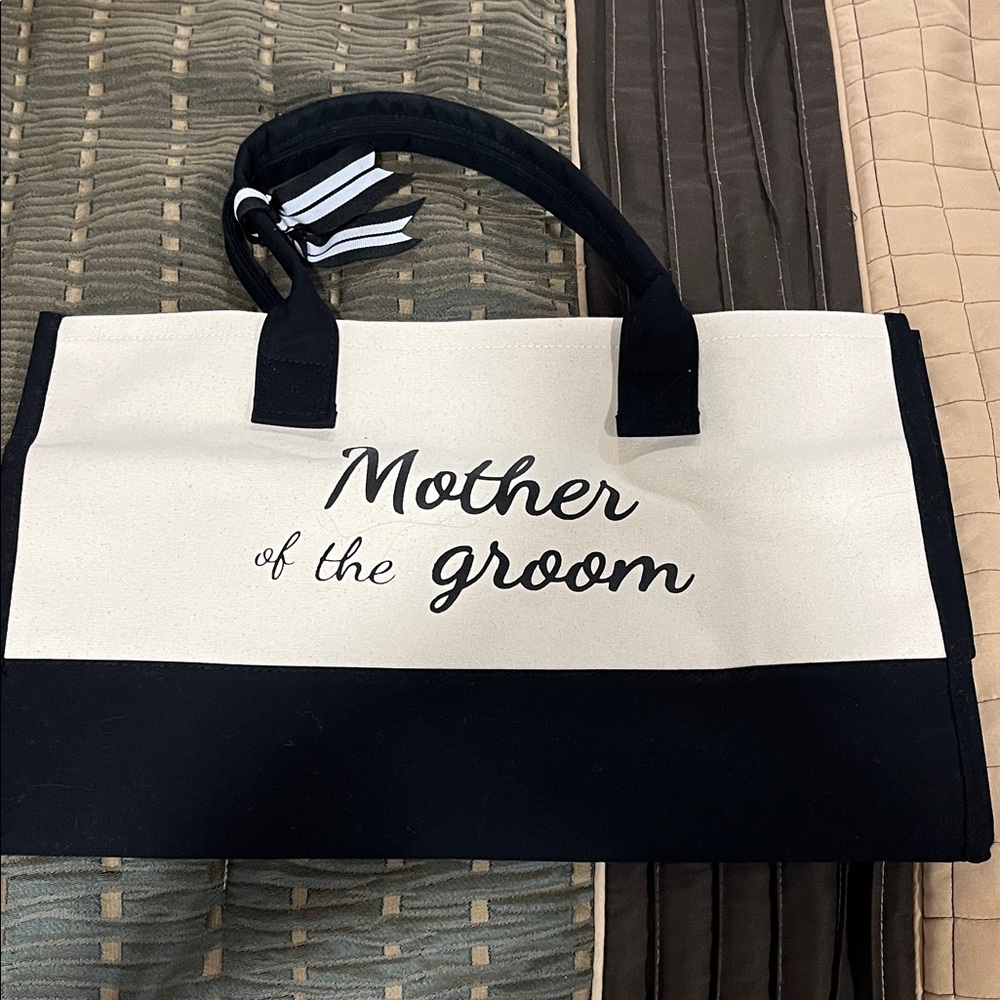 Elegant Black and White Tote Bag